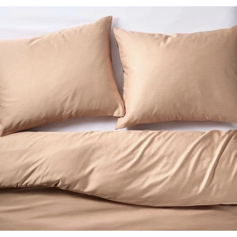 King Rayon from Bamboo Duvet Set Light Adobe Clay - Casaluna NEW